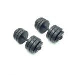 Гантели наборные композитные в пластиковой оболочке 2 шт по 19 кг Newt Rock Pro