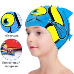 Шапочка для плавання дитяча Newt Fish голуба NE-SW-390-BL
