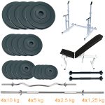 Лава + стійки з набором штанг і гантелей Newt ProGym Set 90 kg