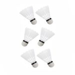Набір воланів нейлонових для бадмінтону Newt Badminton Shuttlecocks 6 шт білі NE-BD-004W