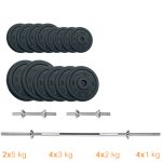 Набір штанга + гантелі металеві Newt Gym Set-H Home 45 кг