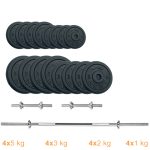 Набір штанга + гантелі металеві Newt Gym Set-H Home 55 кг