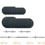Набір штанга + гантелі металеві Newt Gym Set-H Home 67 кг
