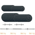 Набір штанга + гантелі металеві Newt Gym Set-H Home 95 кг