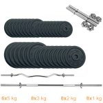 Набір штанга + гантелі металеві Newt Gym Set-HW Home 94 кг