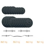 Набір штанга + гантелі металеві Newt Gym Set-W Home 65 кг