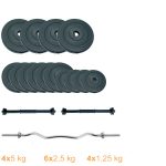Набір штанга + гантелі Newt Gym Set - W Rock Pro 47 кг