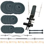 Лава для жиму з набором штанг і гантелей Newt ProGym Scott Plus Set Pro 100 kg