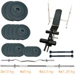 Лава для жиму з набором штанг і гантелей Newt Gym Scott Plus Set Pro 70 kg