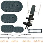 Лава для жиму з набором штанг і гантелей Newt Gym Scott Plus Set Pro 90 kg