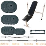 Лава для жиму з набором штанг і гантелей Newt Gym Set Pro 70 kg