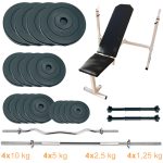 Лава для жиму з набором штанг і гантелей Newt Gym Set Pro 90 kg