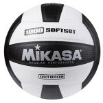 Мяч волейбольный тренировочный Mikasa Softtouch 1000 черно-белый NE-V-M30BK