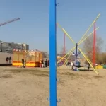 Стійки волейбол/бадмінтон на гачках Newt (вуличні) NE-OB-439