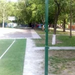 Стійки волейбольні Newt з пристроєм натягу троса в комплекті з лебідкою і тросом (без регулювання висоти) NE-OB-441
