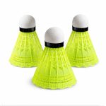 Воланчик для бадмінтону Newt Badminton Shuttlecocks 3 шт жовті пробкові нейлонові NE-BD-007GY