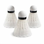 Воланчик для бадмінтону Newt Badminton Shuttlecocks 3 шт білі пробкові нейлонові NE-BD-007W
