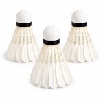 Воланчики для бадминтона Newt Badminton Shuttlecocks 3 шт белые перьевые NE-BD-008W