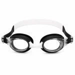 Очки для плавания универсальные детские взрослые с чехлом Newt Swim Goggles черно-белые NE-PL-700-GN