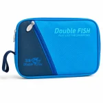 Чохол для тенісної ракетки для настільного тенісу пінг понгу Double Fish блакитний NE-DF-CK